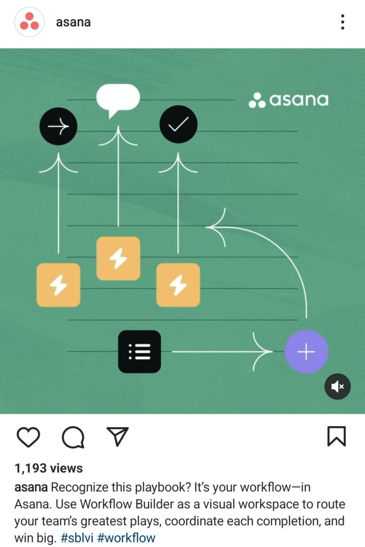 exempel på Instagram-videoinlägg som framhäver produktfunktion