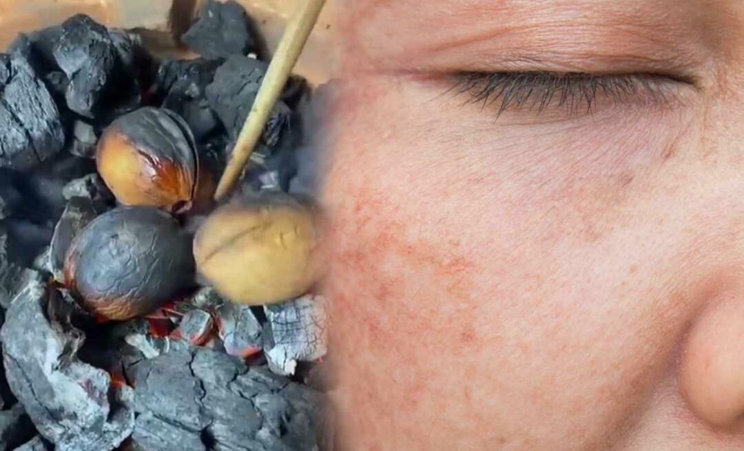 En valnöt-olivoljeblandning som raderar fläckar och brännmärken i ansiktet med bara en penna!