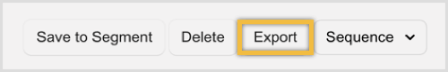 Klicka på knappen Exportera för att ladda ner användarens information till ett kalkylark.