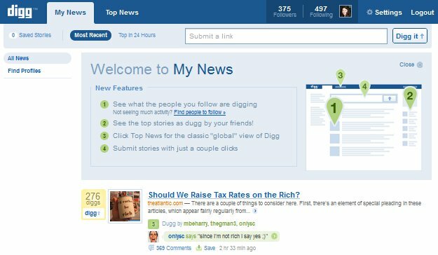 Nytt Digg Välkommen till Mina nyheter