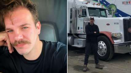 Ungdomsposen för Tolga Karel, som är lastbilschaufför i Amerika, står på dagordningen