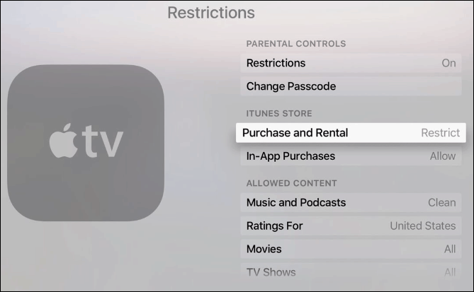 Hur man lösenordsskyddar köp på nya Apple TV