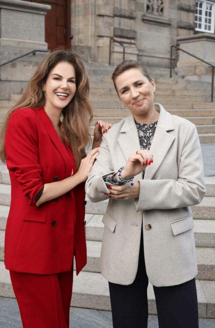 Tülin Şahinden Danmarks premiärminister Mette Frederiksene onda ögat pärla