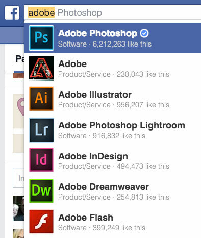 Adobe facebook egenskaper