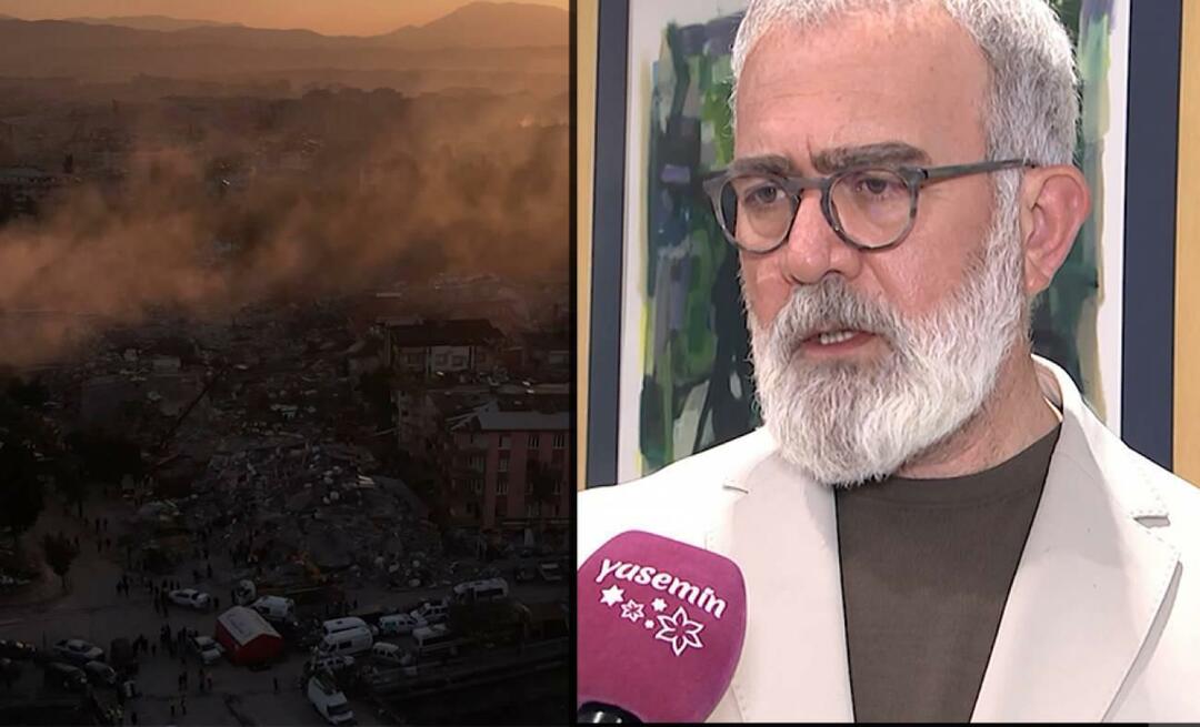 Bahadır Yenişehirlioğlu pratade privat med Yasemin: Om den här jordbävningen var i England...