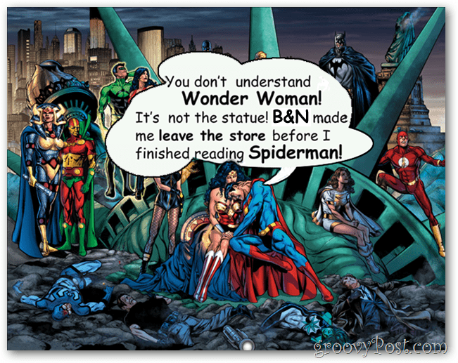 b & n sparkar ut DC-serier