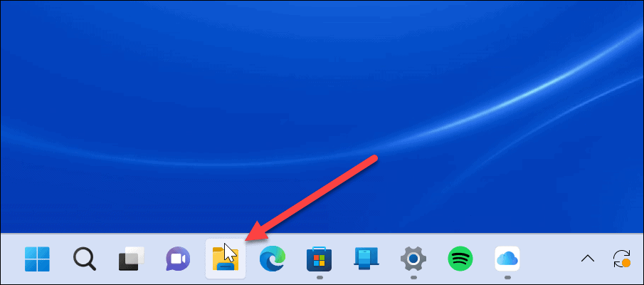 File Explorer Öppna till OneDrive 