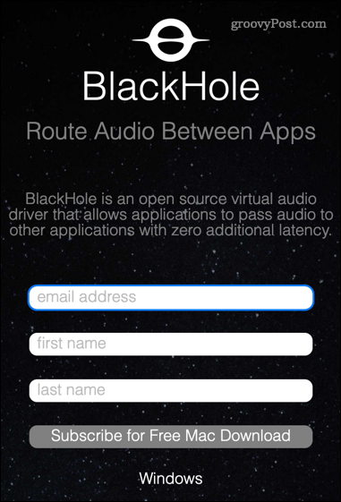 blackhole registrering
