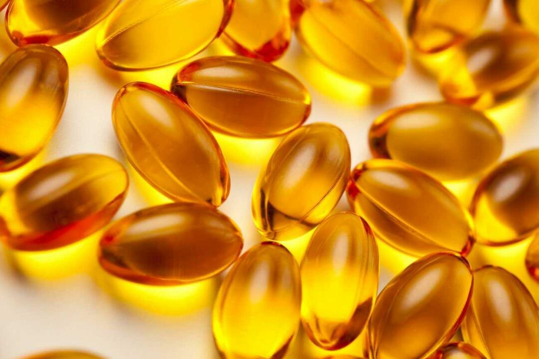 Vitamin E kan även kompletteras i pillerform.