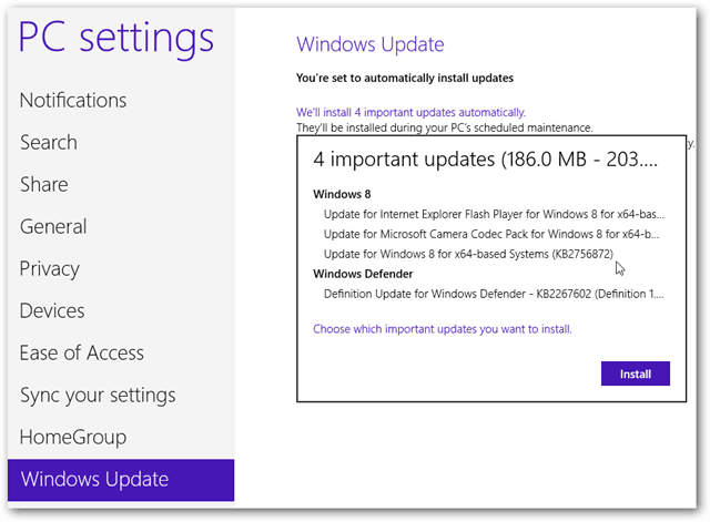 Stora Windows 8-uppdateringar
