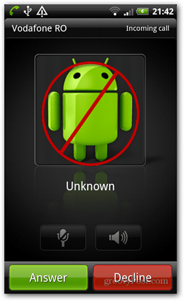 Android: Hur man avvisar samtal från vissa kontakter