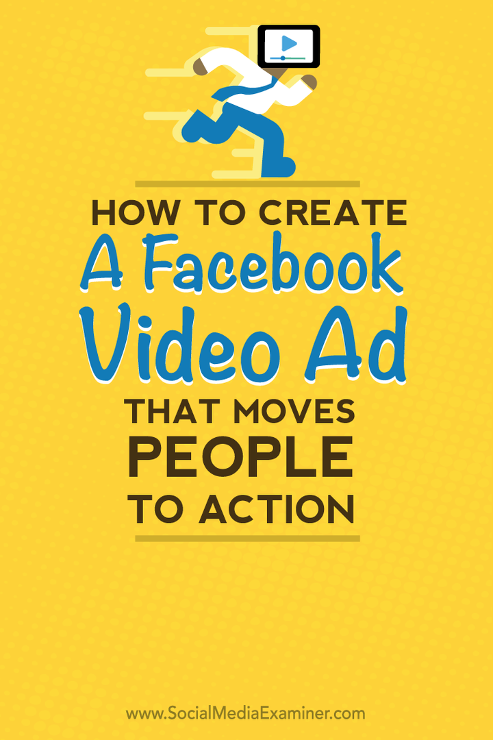 hur man skapar en facebook-annons som rör människor till handling