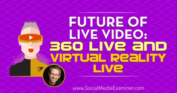Framtiden för Live Video: 360 Live och Virtual Reality Live med insikter från Joel Comm på Social Media Marketing Podcast.