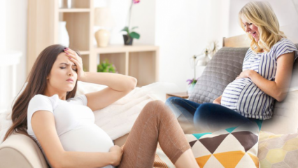 Orsakar magen förstyvning under graviditeten? 4 skäl till magspänning under graviditet