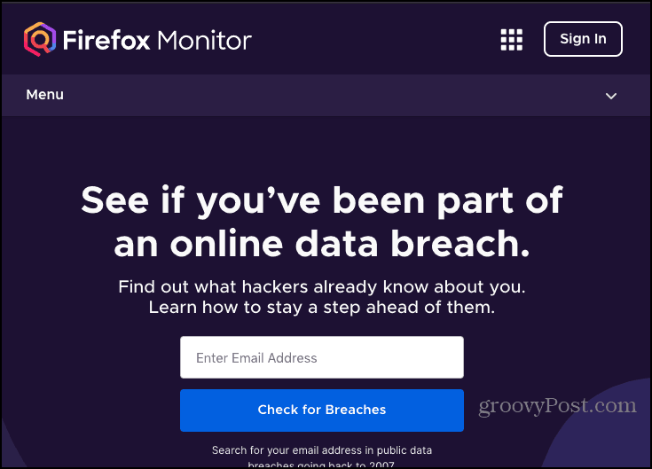 E-post eller lösenord hackat? Firefox Monitor är på