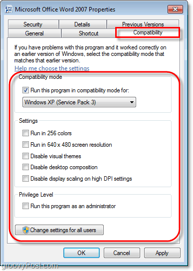 hur man ser kompatibilitetsinformationen för ett Windows 7-program