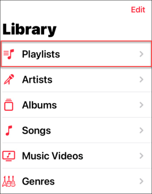  ändra en spellistabild på Apple Music