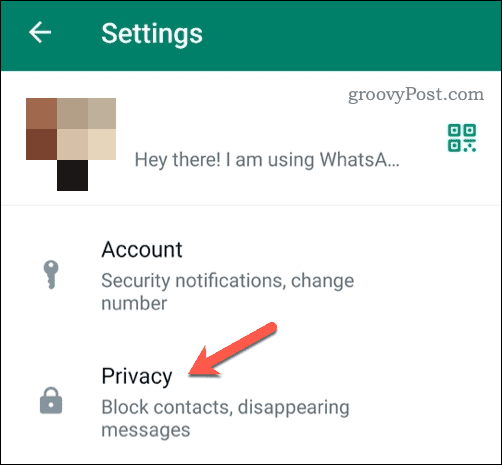 Öppna Androids sekretessinställningar