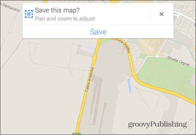 Google Maps spara panelen