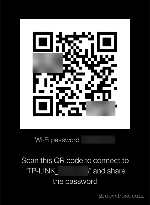 wi-fi lösenord qr kod