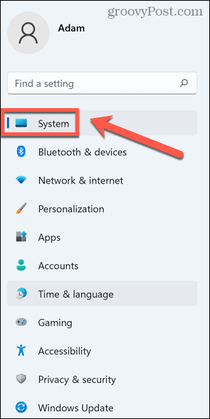 Windows 11 systemmeny