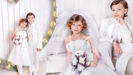 Vad du ska ha på bröllopet? Barnens bröllopsklänningsmodeller och förslag