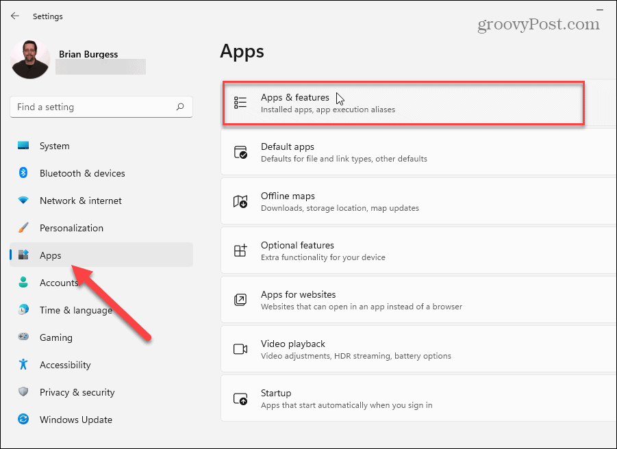 Inställningar appar och funktioner windows 11