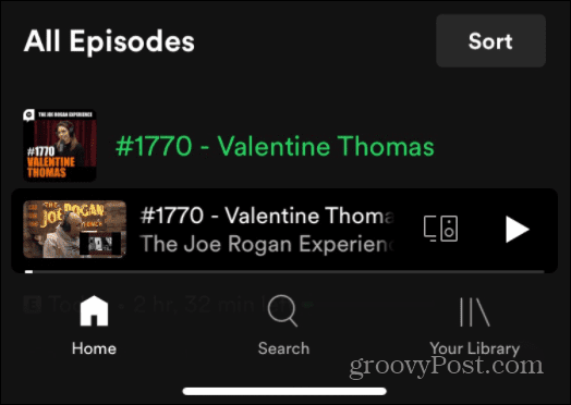 Använd Spotify röstkommandon Joe Rogan JRE podcast