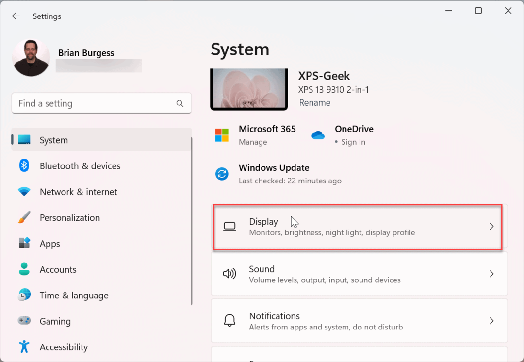 Ändra skärmupplösning på Windows 11