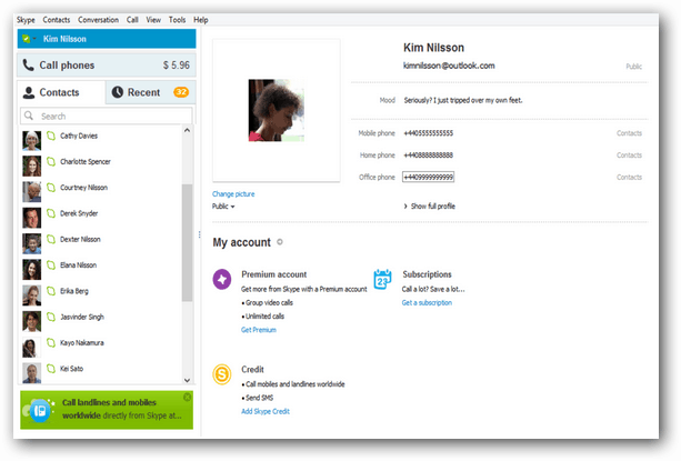 Skype 6.1-uppdatering för Windows inkluderar Outlook-integration