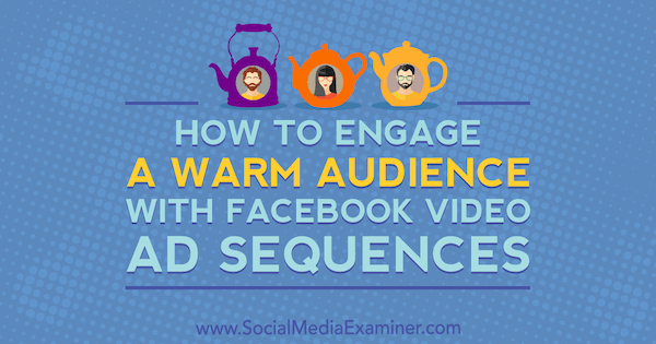 Hur man engagerar en varm publik med Facebook-videoannonssekvenser av Serena Ryan på Social Media Examiner.