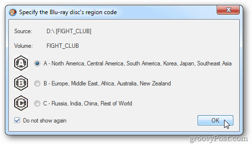 Blu-ray Region Code