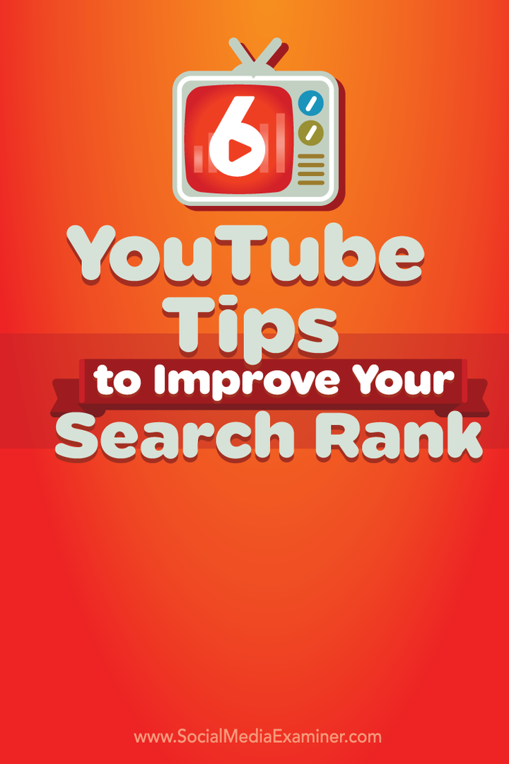 sex tips för att förbättra youtube-sökrankningen