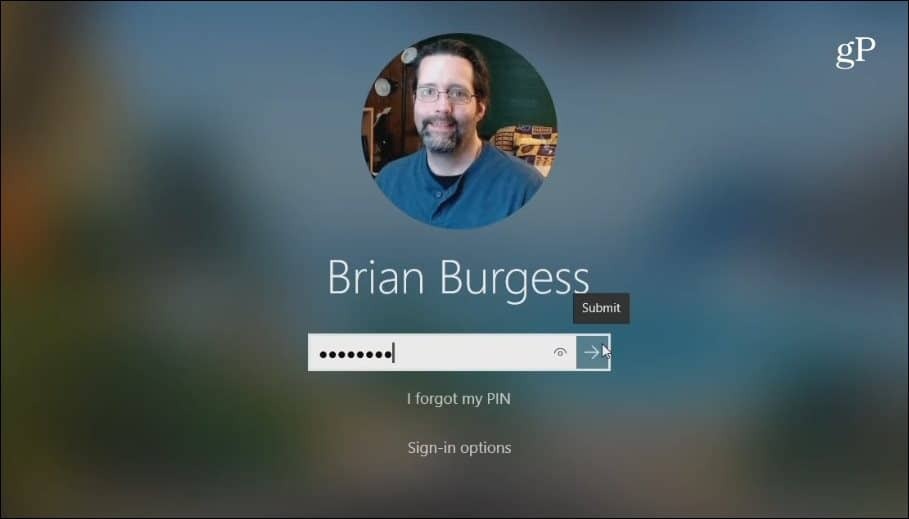 Windows 10-inloggningsskärms-PIN