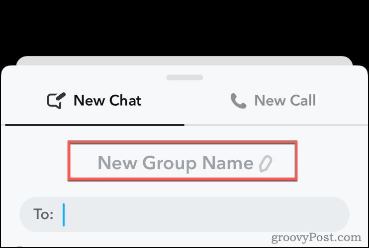 Redigera gruppnamn i Snapchat