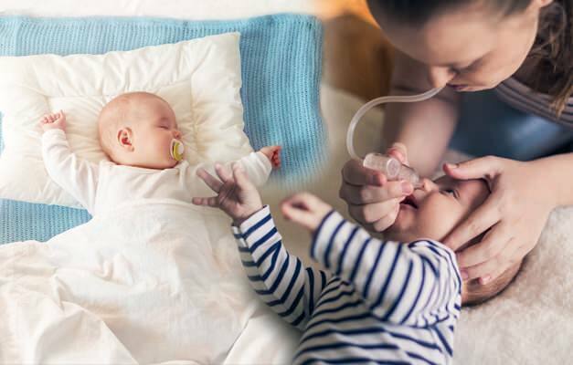 Hur rengör jag näsan hos spädbarn?