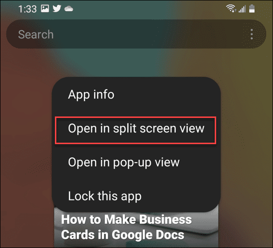 hur man delar skärm på Android