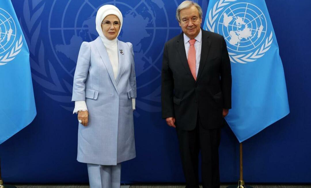 Inbjudan till Emine Erdogan från FN! Tillkännage Zero Waste Project för världen