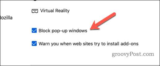 Blockera popup-fönster i Firefox