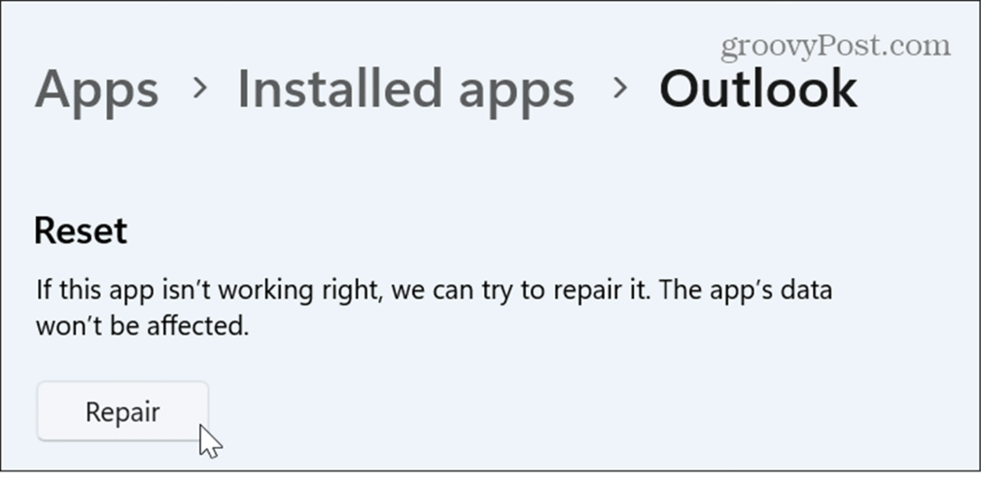 Hur man reparerar eller återställer Windows 11-appar