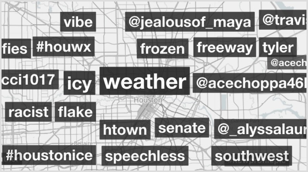 Trendsmap hashtag sökresultat