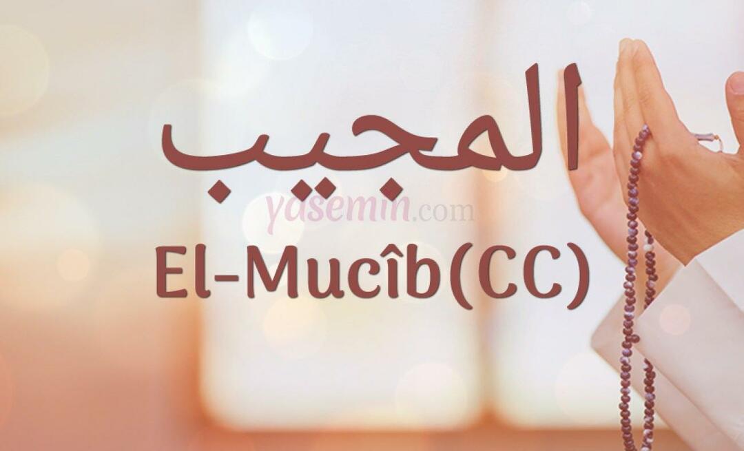Vad betyder al-Mujib (c.c)? Vilka är fördelarna med namnet Al-Mujib? Esmaul Husna Al-Mujib...