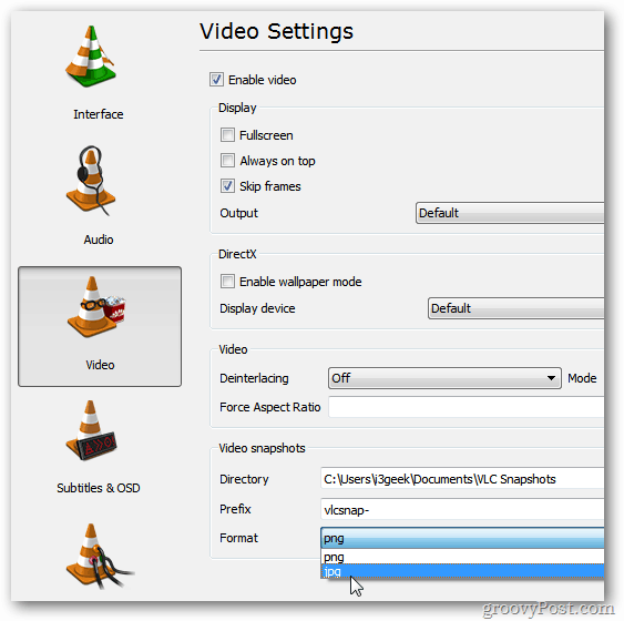 VLC-inställningar