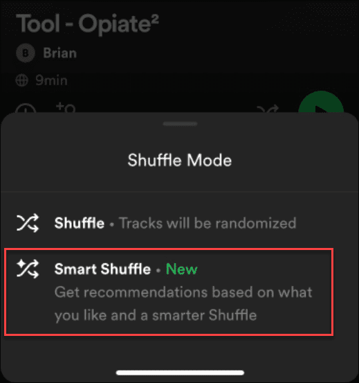 fixa Spotify Shuffle blandas inte