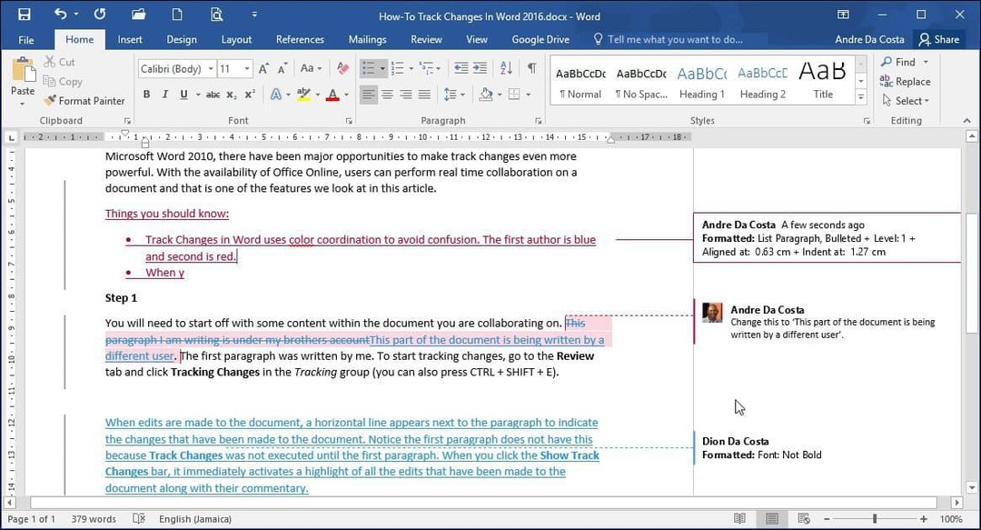 Hur man spårar ändringar i Microsoft Word-dokument