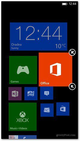 Windows Phone 8 anpassar brickor 7