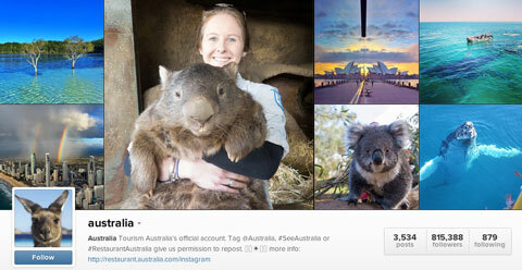 turism australien instagram