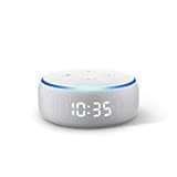 Helt ny Echo Dot (3rd Gen) - Smart högtalare med klocka och Alexa - Sandsten