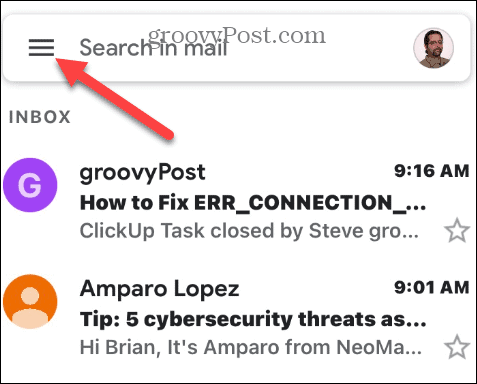 Hitta olästa e-postmeddelanden i Gmail