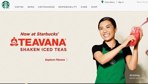 Starbucks hemsida